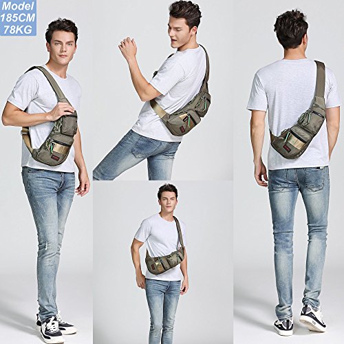 nicgid sling bag chest shoulder