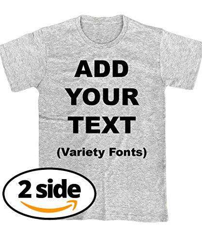 Custom T Shirts Front & Back Add Your Text Ultra Soft for Men & Women Cotton T Shirt