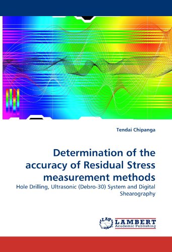Determination of the accuracy of Residual Stress measurement methods: Hole Drilling, Ultrasonic (Debro-30) System and Digital Shearography