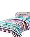 vivinna home textile Printing Damask Quilt Set Queen Size Light Blue Danube (Size:90