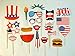 [USA-SALES] 4th of July Photo Booth Props, Independence Day Party Decorations, Attached to the Sticks, by USA-SALES Seller
