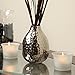 Hosley Set of 3 Metal Bud Vases - Your Choice of Colors. 4.5 Inch High. Ideal Accent Piece for Coffee and Side Tables as Well as Dried Floral Arrangements (1-Silver Finish)