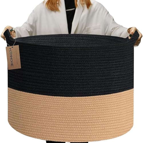 MXMHOME XXL Woven Rope Basket With