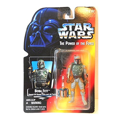 Star Wars, The Power Of The Force Red Card, Boba Fett Action Figure, 3.75 Inches