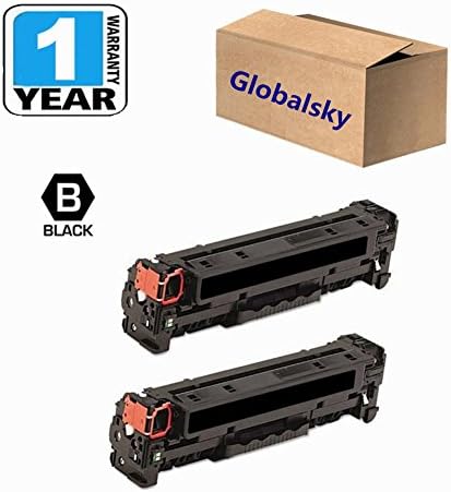 Globalsky Compatible CF210A Toner Cartridge For HP Laserjet Pro200 M251nw M276nw Black- (2 Pack)