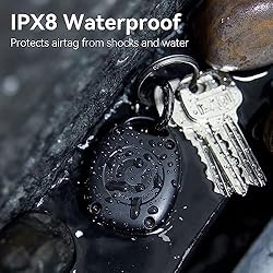 (4 Pack) AirTag Keychain Holder Case | IPX8