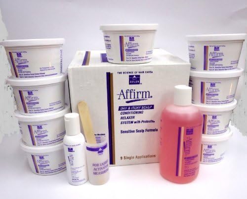 Avlon Affirm Dry & Itchy Scalp Conditioning Relaxer System - sensitive scalp formula - 9 single appl by Avlon Hair Care