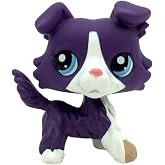 CFCLLBR #1676 Mini Pet Toys Purple Collie Dog Animal Figure