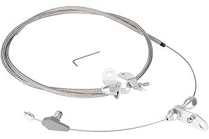 Aramox Transmission Braided Kickdown Cable, Braided Kickdown Cable Detent Transmission Trans for C4