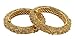 MUCH-MORE Peacock Traditional Open able Bangle with Crafting Work for Women (PB-276, 2.8)