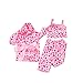 WensLTD Clearance! 5Pcs Lovely Pajamas Set Clothes Shoes for 18inch American Girl Our Generation Dolls (Pink)