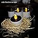 Youngerbaby Set of 6 Romantic Solar Power LED Tea Lights Candle Flameless Candles, LED Tealights for Home Decoration, Garden, Outdoor