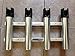 Lucky Marine A1688q Polished Aluminum Quad 4 Fishing Rod Holders