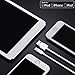 Enther (6 feet) USB to Lightning Cable MFI Apple Certified 3 Pack Charging Cord for Fast Data Transfer and Charge - Thick/White(2 Meter)