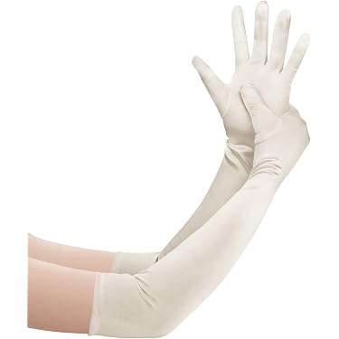 Gants Performance Fête Déguisement NIYANGLE 1 Paire Gants Mi Digits Gothiques PU Avec Rivets Gants PU Rivets Femme