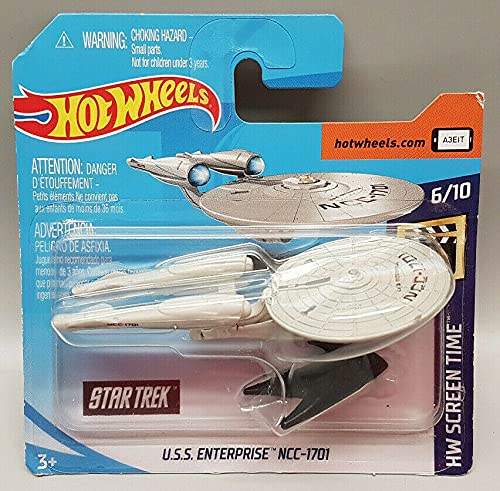 Hot Wheels U.S.S. Enterprise NCC-1701 Die-cast Toy Car - Sci-Fi - Small - Child, Little Kid