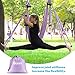 Gonex Aerial Yoga Swing Set, Yoga Hammock Trapeze Sling Kit with Instruction Antigravity Ceiling Hanging Yoga Swing, Purple