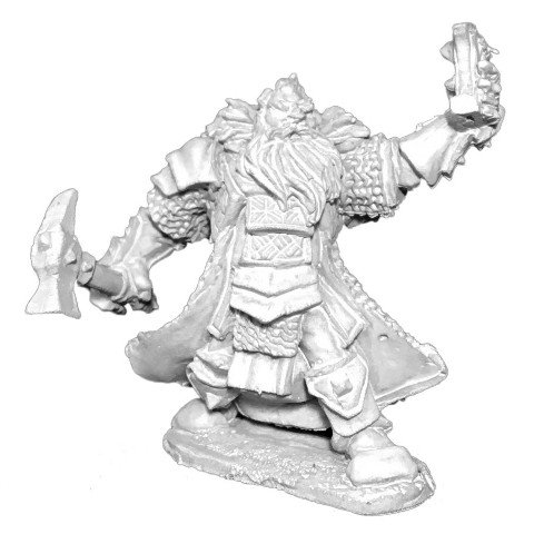 Reaper Thain Grimthorn, Dwarf Cleric 03717 Miniatures