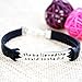 O.RIYA Leather Bracelets She Believe She Could So She Did Identification Bracelets (Black)