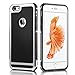 iPhone 6S case, technext020 iPhone 6S Cover iPhone 6 Protective Silicone Bumper Slim Soft Black Silver Back Panel offers excellent Grip