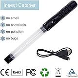Rechargeable Spider Stink Bug Catcher - Insects Stink Bugs Bedbugs Spider Vacuum Catcher Sucker Pest Repellents Pest Control with LED Light USB Charger Toy for Kids Reach to Corner Work at Night