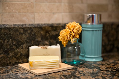 Mebien Organic Vegan Soap Bar - Homemade Natural Luxury handmade gift set for women body hand face bath Rose Lavender Calendula 3x3.5 oz - Thumbnail 4
