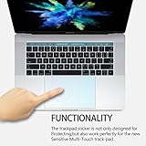 TrackPad Cover + Touch Bar Cover for New MacBook Pro 15 Inch Model A1707 with Touch Bar, 2017 or 2016 Released (Matte)