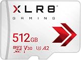 PNY 512GB XLR8 Gaming microSDXC Card 100MB/s U3 V30 A2 for Switch Steam Deck view 1