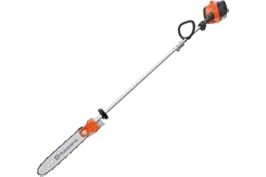 Husqvarna 122LKP Gas Pole Saw, Multi-Purpose Tool with Pole Saw Attachment, Equipped with X-CUT Chain, 12-foot Reach Cuts Limbs up to 8 Inches Thick, 21.7CC