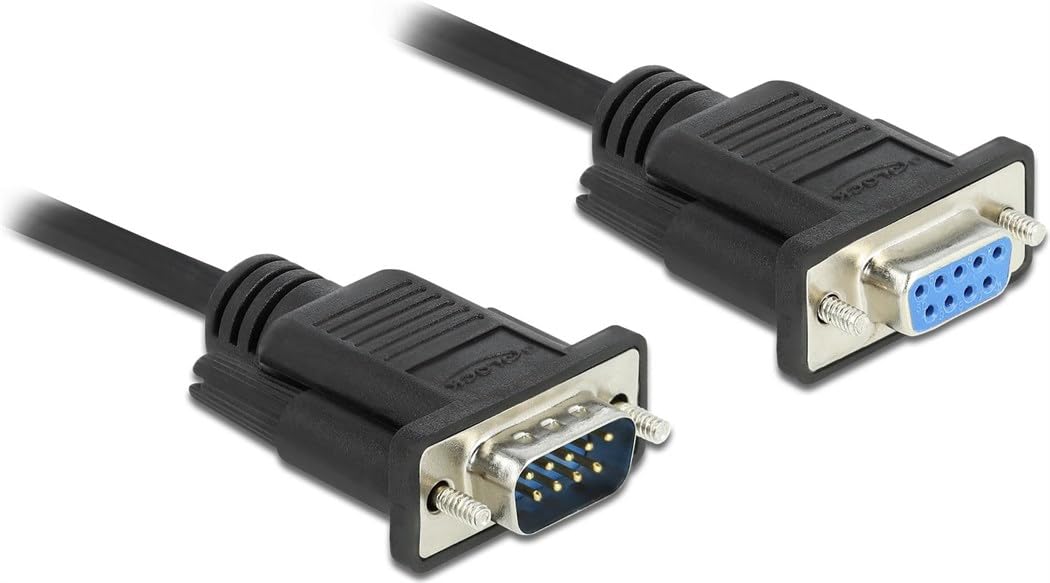 DeLOCK 5m RS-232 Sub-D9 Male to Female Serial Cable
