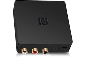 BLUDENTO B1 Bluetooth 5.1 Hi-Fi Audio Receiver with aptX Low Latency, TI DAC, Long-Range, Analog RCA, Digital Optical (Toslink) & Coaxial Outputs