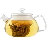 Viva Nicola All Borosilicate Glass Teapot with Tea
