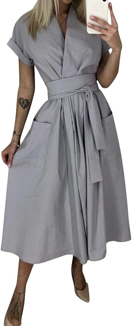 womens tie waist dress