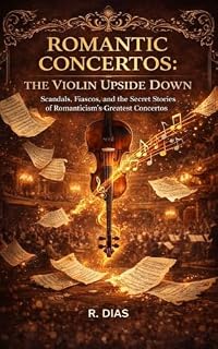 Livro ROMANTIC CONCERTOS: The Violin Upside Down — Scandals, Fiascos, and Secret Stories