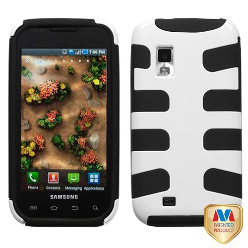 MyBat SAMI500HPCSK051NP Fishbone Case for Samsung Fascinate/Mesmerize i500 - 1 Pack - Retail Packaging - Ivory White/Black