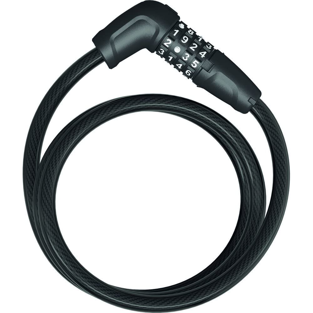 ABUS cable lock Tresor 6412C - Combination lock, individually adjustable - Steel cable with plastic coating - security level 4