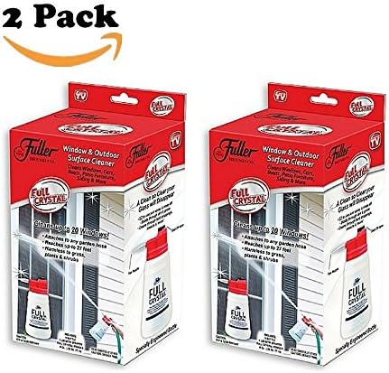 Fuller Brush Full Crystal Window and All Purpose Outdoor Glass Cleaner As Seen On TV, Multi-purpose Cleaning System for Windows and Cars - The Perfect Way to Clean your Outdoor Cleaning Tasks (2 PACK)