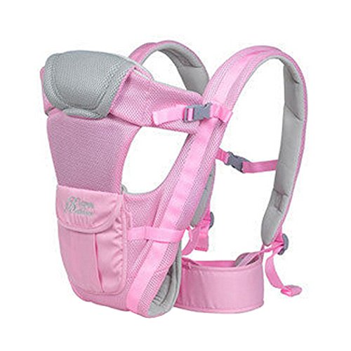 Soft Polyester Baby Carrier Child Baby Holding Belt Breathe Freely Pink Soft Polyester Baby Carrier Child Baby Holding Belt Breathe Freely Pink