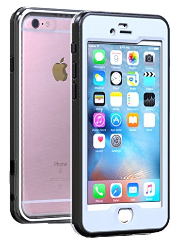 Iphone 6 6s Plus Waterproof Case Shockproof Full Sealed Protection Case Cover For Apple Iphone 6 6s Plus 5.5 Inch (White)