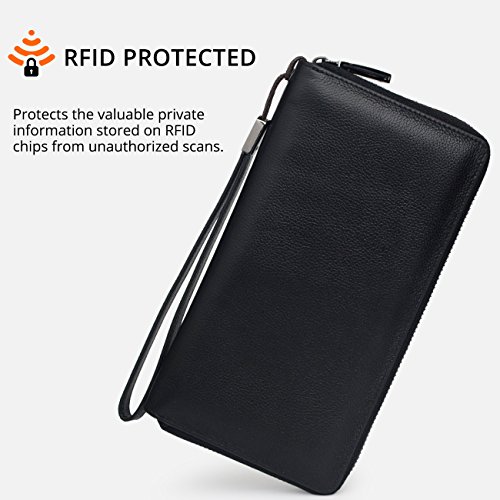 1 Blocking+Wallet+Leather+Around+Wristlet