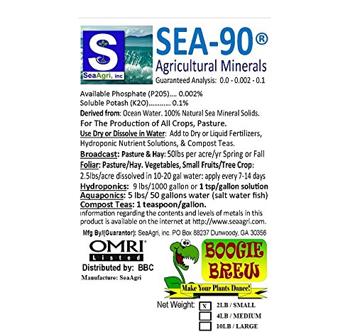 2LB SEA-90 Organic SeaAgri Mineral & Trace Element Garden Crop Fertilizer Foliar Feed Boogie Brew