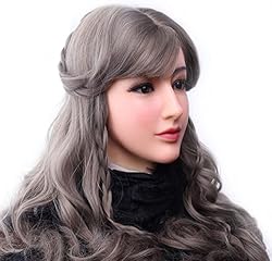 Minaky Soft Silicone Realistic Female Head Mask