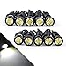 YITAMOTOR 10pcs 23mm Eagle Eye LED High Power 5730 6SMD White 12V DRL Daytime Running Light Back Up Backup Reverse Parking Light for Car Motorcycle Van SUV Coupe Sedan Power Wheels