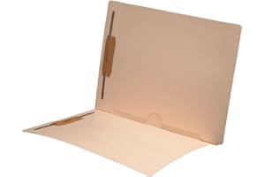 ECOM FOLDERS 11 pt Manila Folders, Full Cut End Tab, Letter Size, Full Open Bottom Back Pocket, Fasteners Pos #1 & #3 (Box of 50)