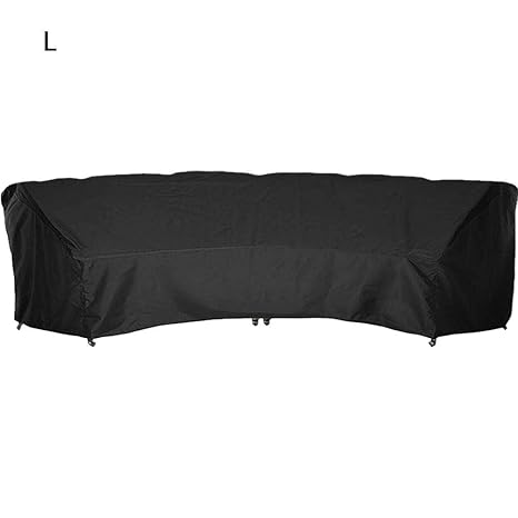 Waysad Garden Furniture Covers Curved Outdoor Sofa Dust Cover