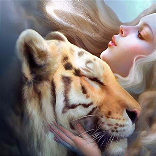 OneHippo Diy Diamond Painting Cross Stitch Embroidery Rhinestones of 100% Full Diamond Picture Home Decor Beauty and Beast AA 10''x10''