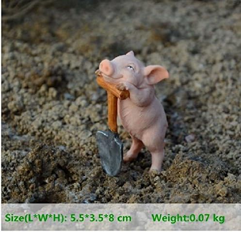 Resin Struggling Pig Fairy Garden Miniatures Decoration & Home Decoration Accessories