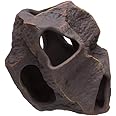 Plecoceramics Aquarium Ceramic Decorations Cave Betta Stone Decor - Aquarium Fish Tank Hideway Decor for breeding Cichlids Plecos Betta Toys Hideout (Boulder)