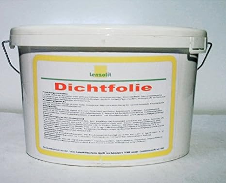 20kg Flüssig Dichtfolie Badabdichtung Streichfolie Flüssigfolie BAD KÜCHE DUSCHE TERRASSE (2,70€/kg) (20)