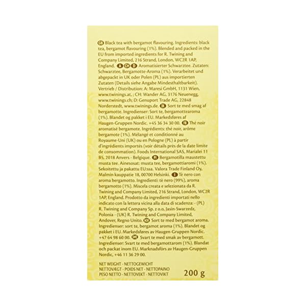 Twinings Earl Grey Tee lose in der Tee-Packung - Schwarzer Tee mit feinstem Bergamotte Aroma - erfrischender Schwarztee aus China, 200 g – Bild 4